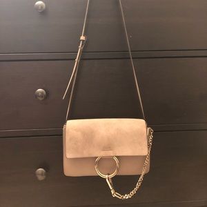 Chloe Small Faye Leather/Suede Shoulder Bag